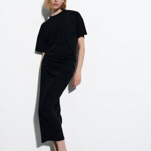 ZARA DRESS WITH ASYMMETRICAL BOTTOM